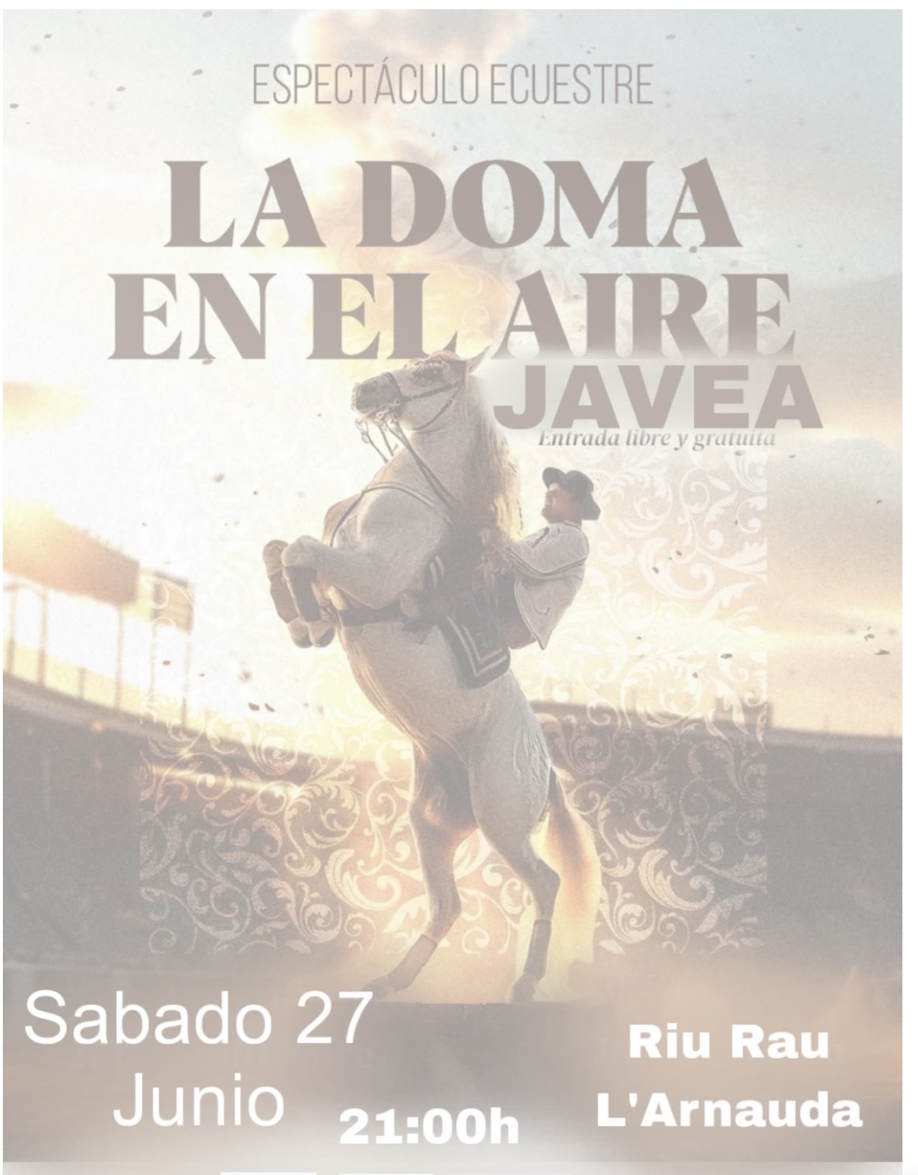 Rocío Festival and equestrian show at Riurau d’Arnauda in Xàbia